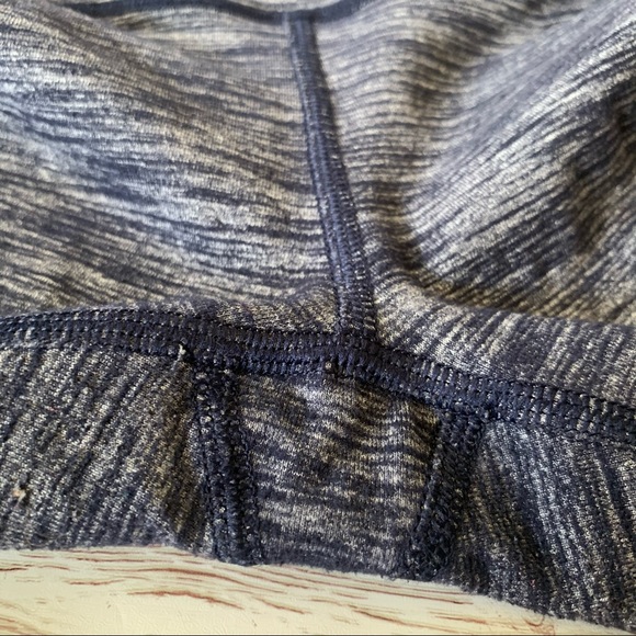 Victoria Secret Sport Navy Blue Space Dye Heathered High Rise Crop Leggings - Picture 3 of 9